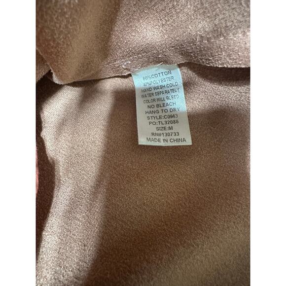 Umgee Faux Suede Dress Women Medium Indie Boho Western Festival Aztec Light Twee - Picture 3 of 9